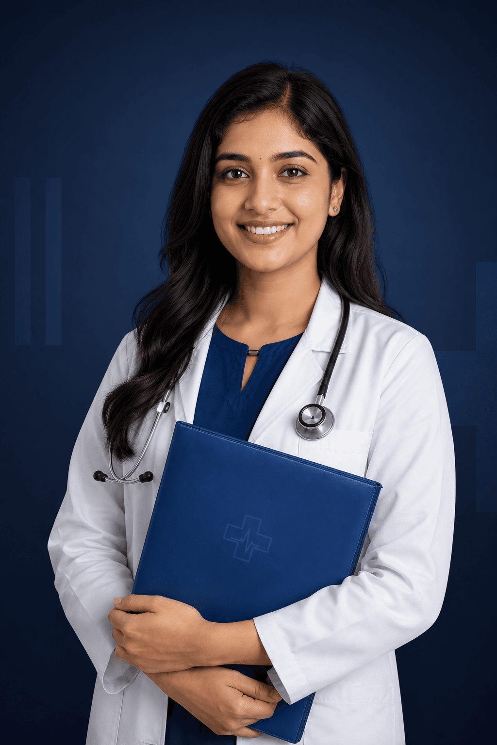 Female doctor ready to guide MBBS aspirants